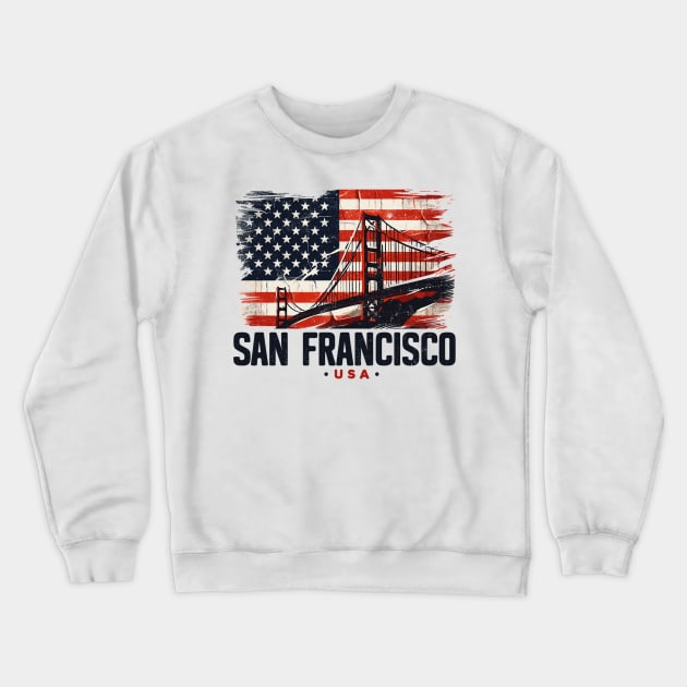 San Francisco Crewneck Sweatshirt by Vehicles-Art